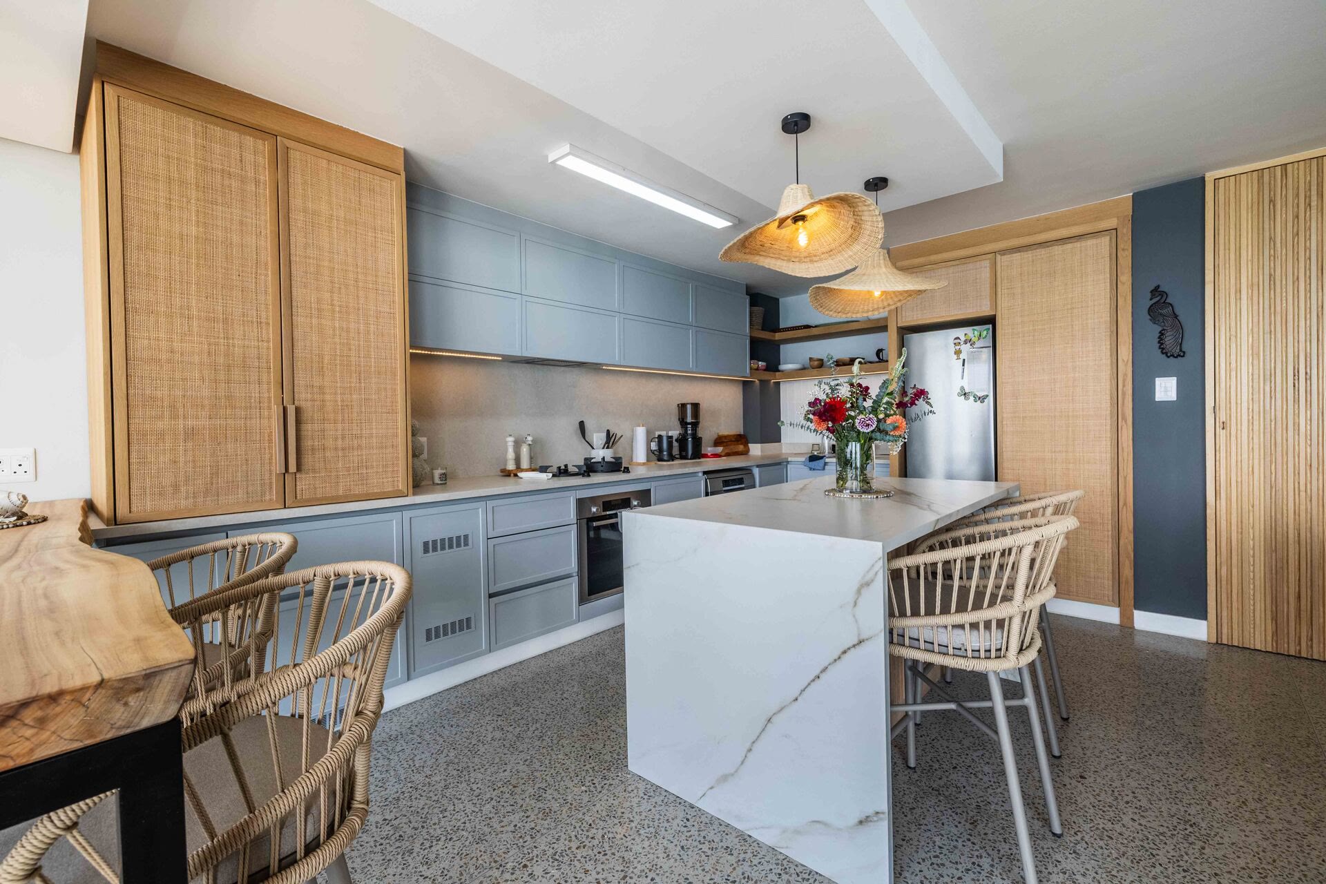 House Carse bathroom with warm textures and soft lighting