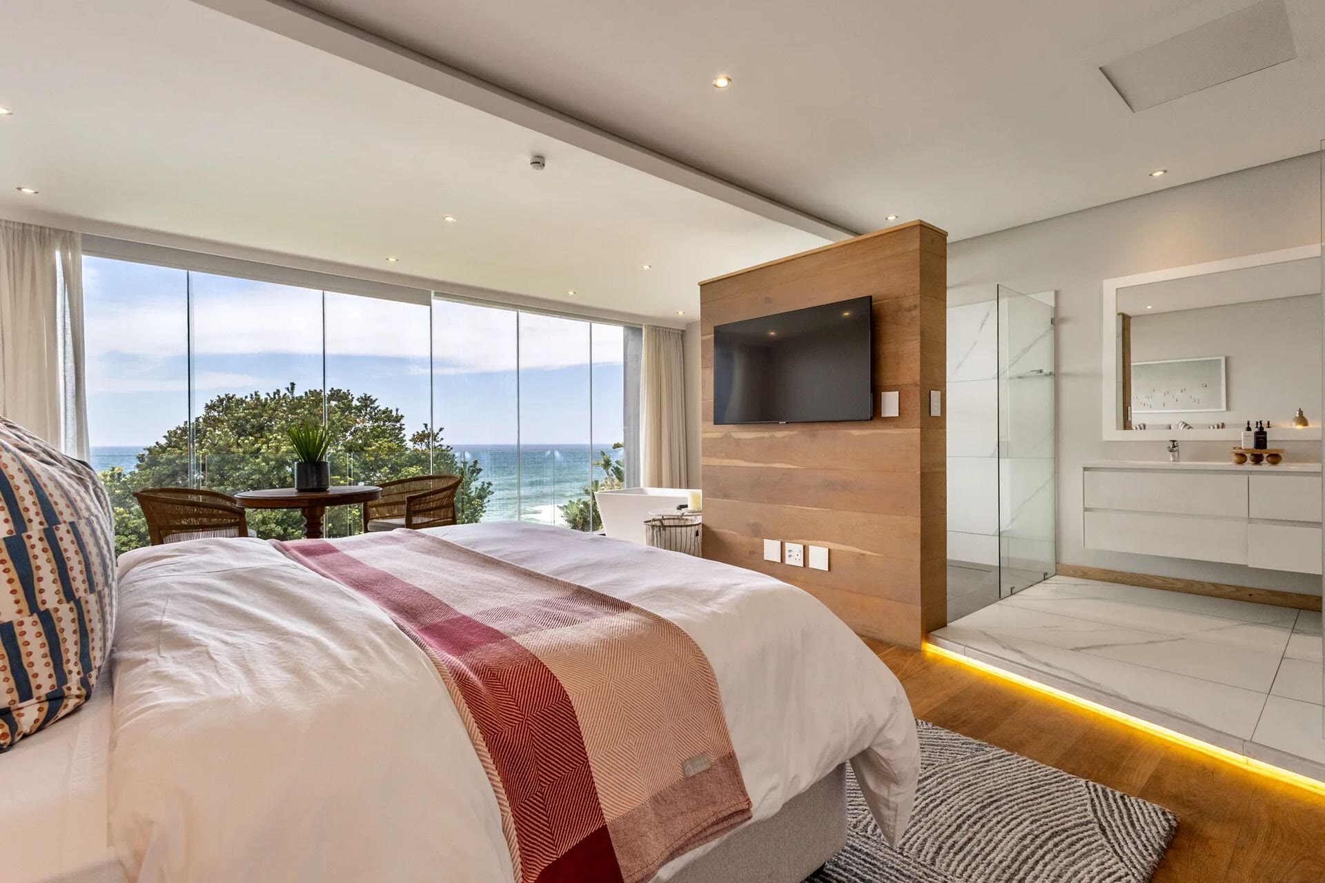 Whitefoord Beach House bedroom interior detail